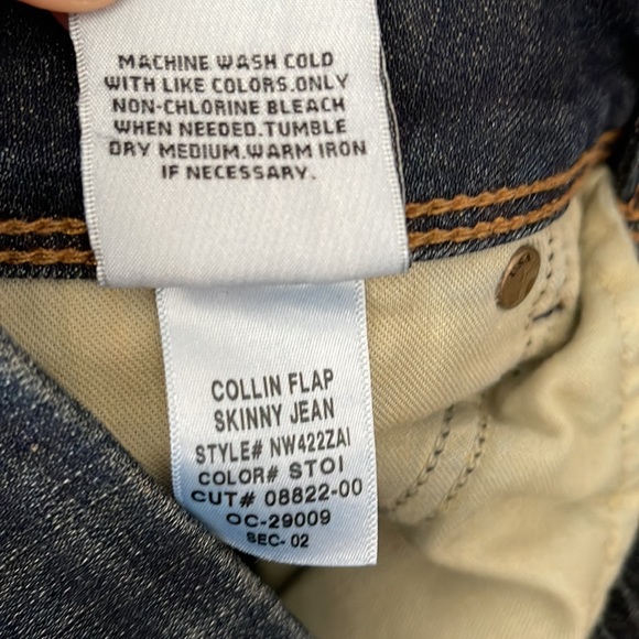 Hudson Jeans Collin Skinny Jeans in Dark Indigo Blue Size 25 - Picture 6 of 7